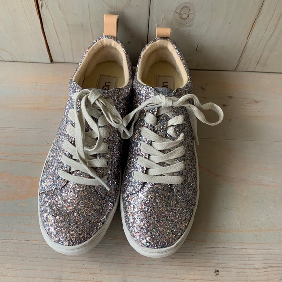 UGG KARINE CHUNKY GLITTER SILVER NEW - Picture 1 of 5
